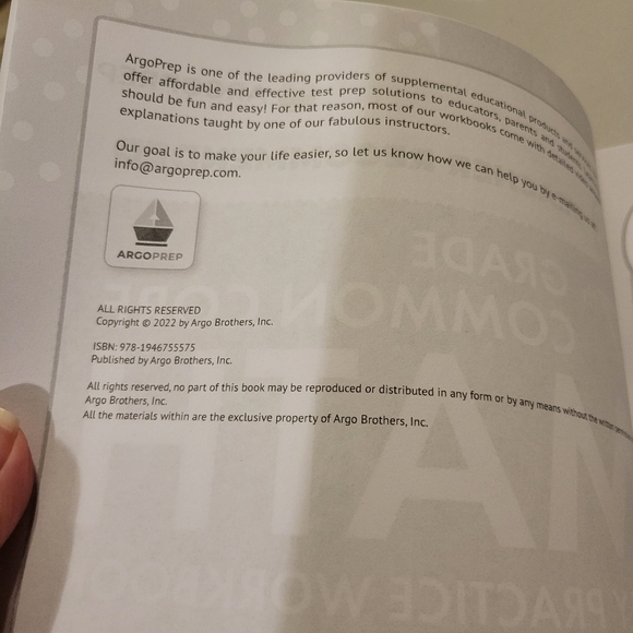 7th Grade Common Core Math Workbook Part II: Free Response - Picture 3 of 3